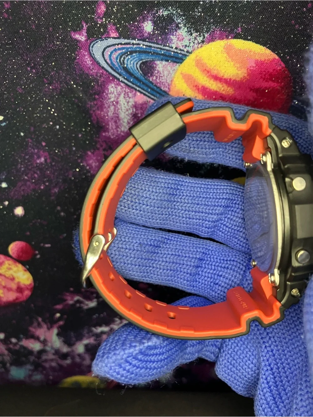Custom G Shock Black and Red style color way